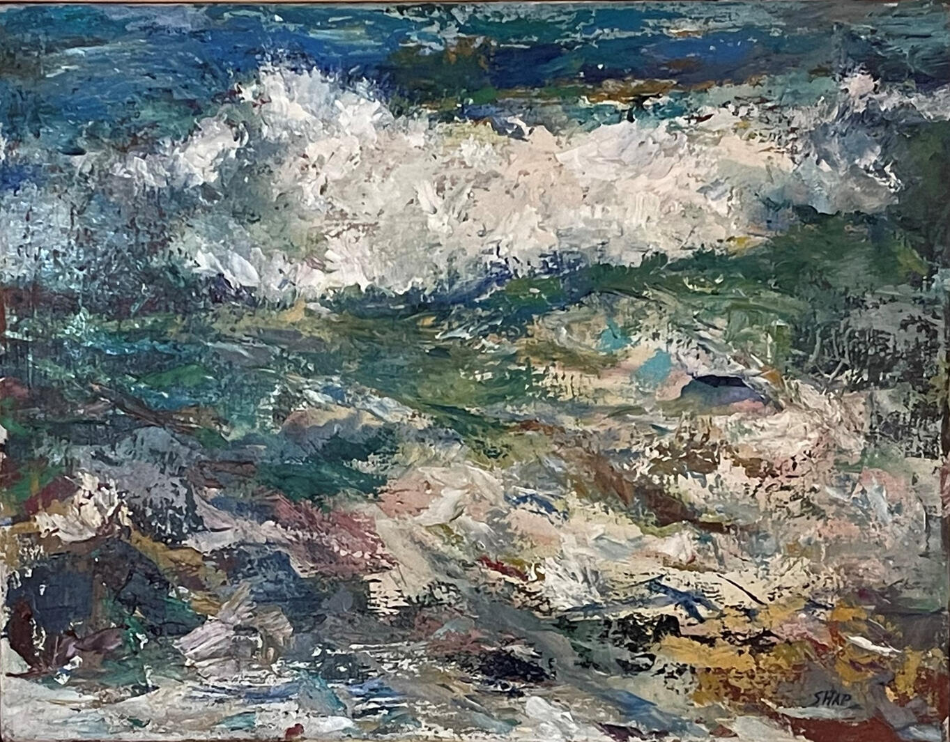 Pacific Ocean, 18x14"