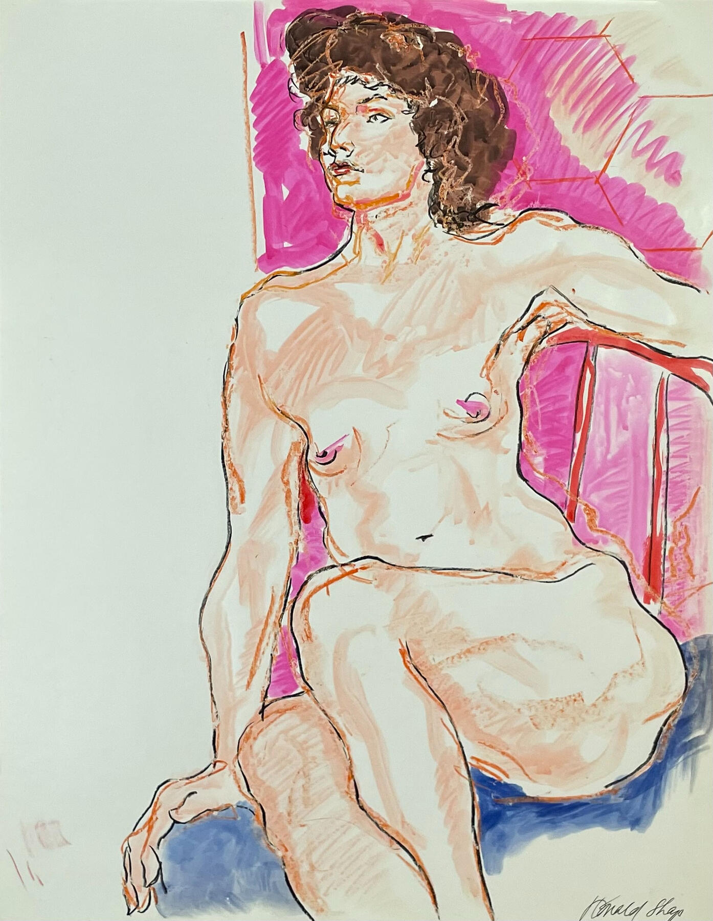 Fuchsia, 17.5x22.5"